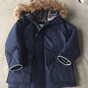 Boys navy gap parka coat